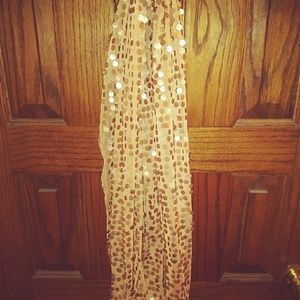 Apt 9 champagne sequined infinity scarf